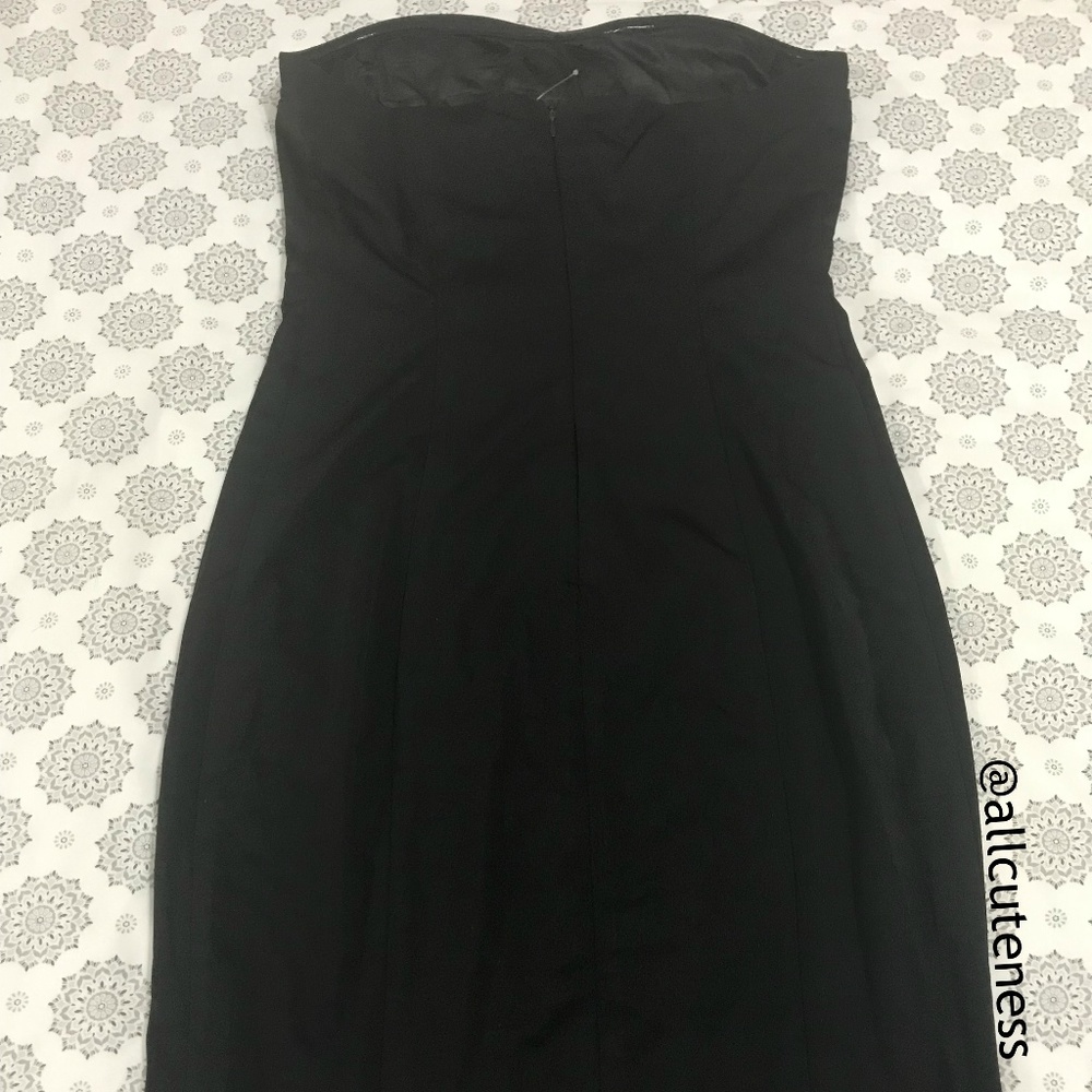Nikibiki Black Striped Strapless Dress Size M - Picture 4 of 7